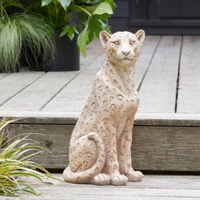 Resin Leopard Garden Ornament