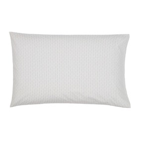 Murmur Silva Cloud Grey 100% Cotton Standard Pillowcase Pair