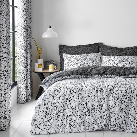 black and white patterned duvet cover