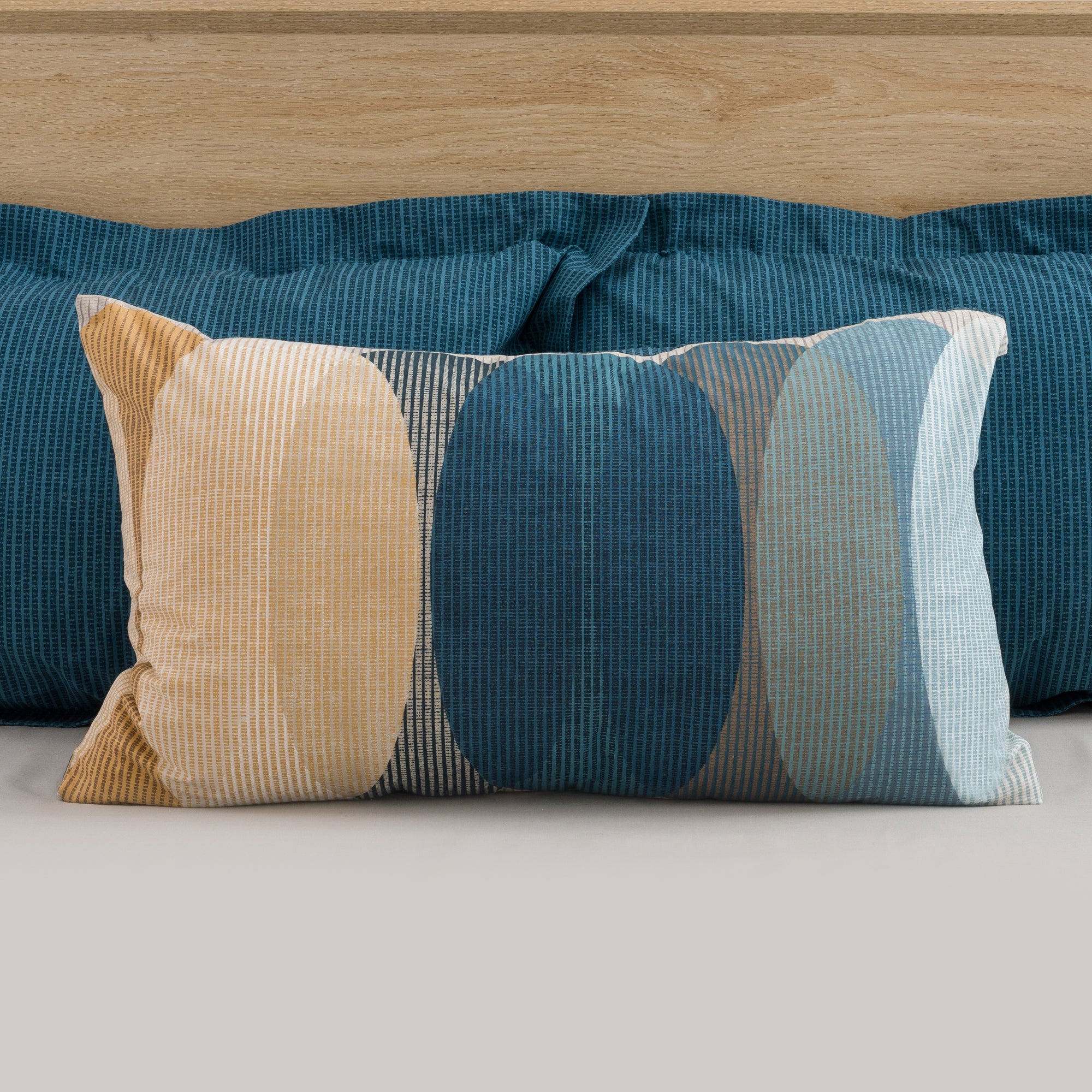 Elements Elijah Blue Reversible Duvet Cover And Pillowcase Set Dunelm 