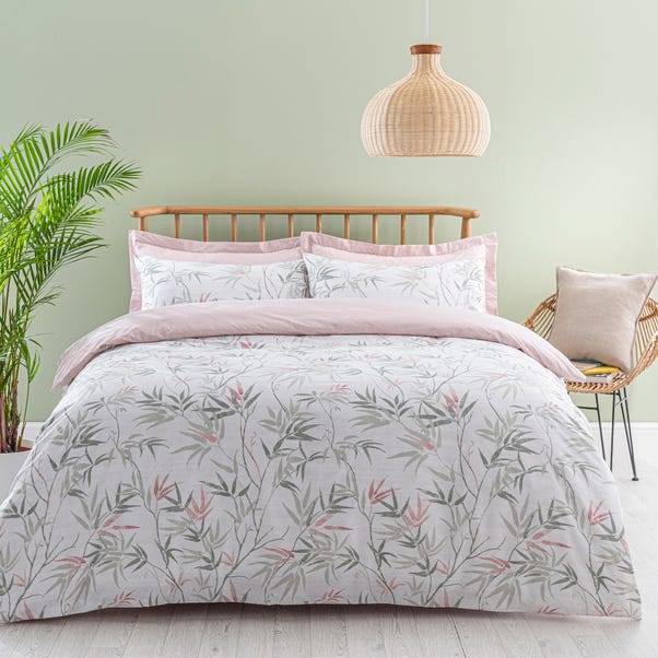 Shino Floral Reversible Duvet Cover and Pillowcase Set  undefined