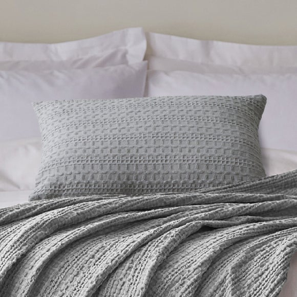 Cotton Waffle Cushion Dunelm