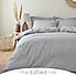 Jett Grey 100% Organic Cotton Double Sided Duvet Cover and Pillowcase Set  undefined