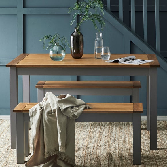 Grey dining deals table and bench