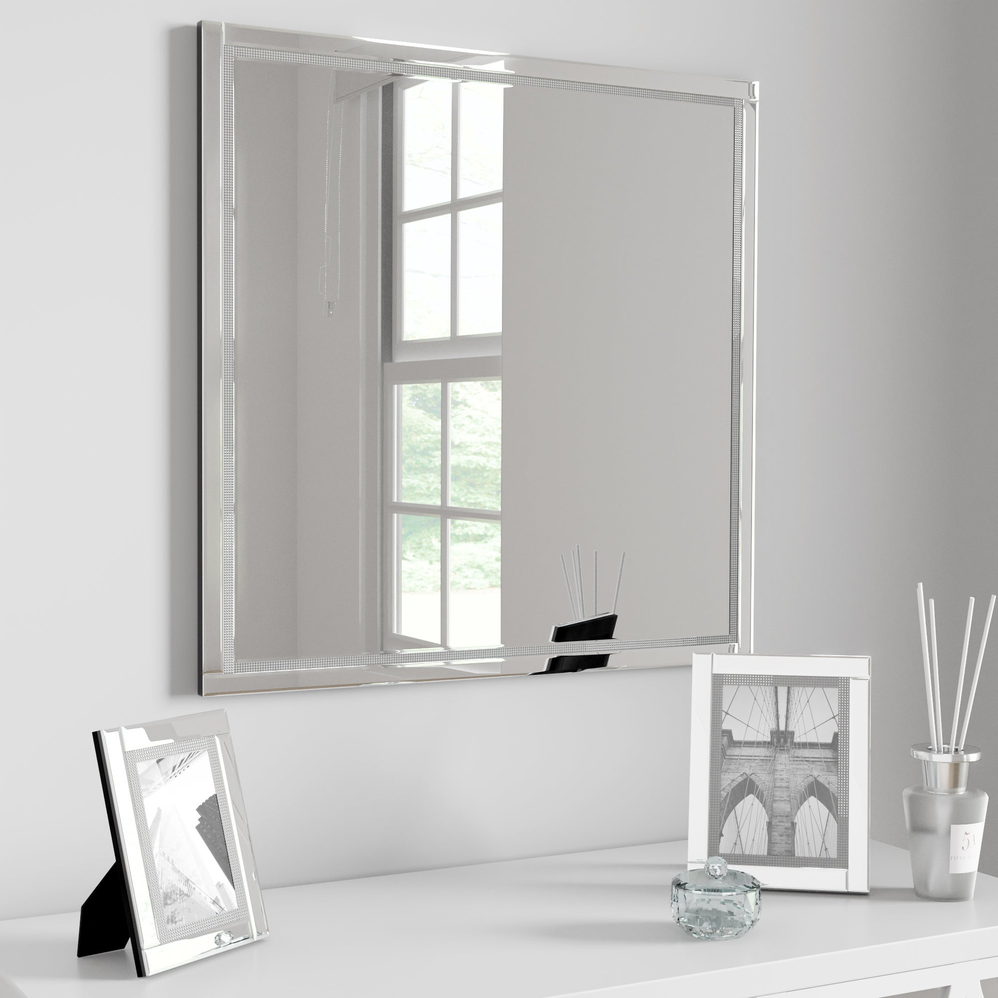 Diamonte 60cm Wall Mirror | Dunelm