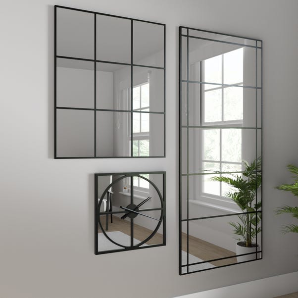 Apartment Full Length Mirror Black 180x80cm Silver undefined