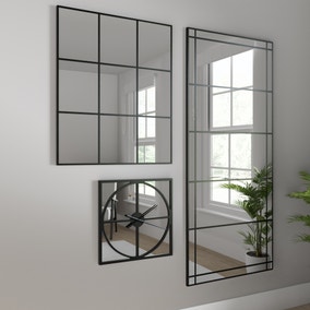Apartment Full Length Mirror, Black 180x80cm