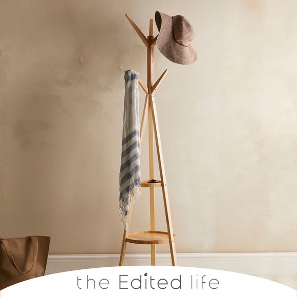 Wooden hat deals and coat stand