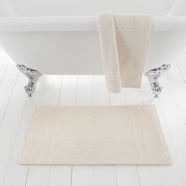 Egyptian Cotton Natural Terry Bath Mat image 1 of 3