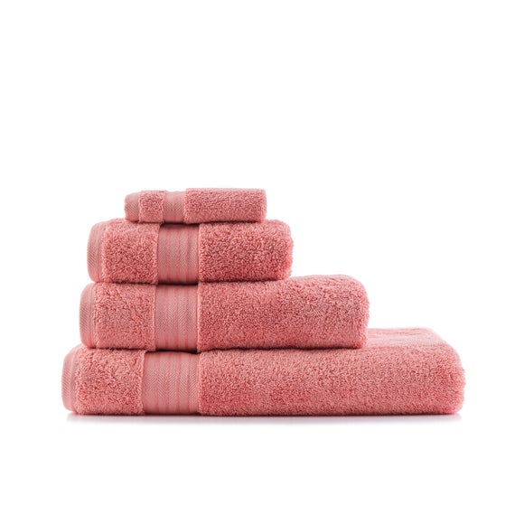Dunelm Long-Lasting Red 50x90cm Watermelon Egyptian Cotton Towel