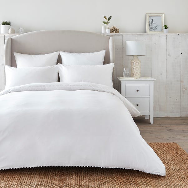 Dorma Purity Nimes 300 Thread Count Cotton Sateen Duvet Cover and Pillowcase Set image 1 of 4