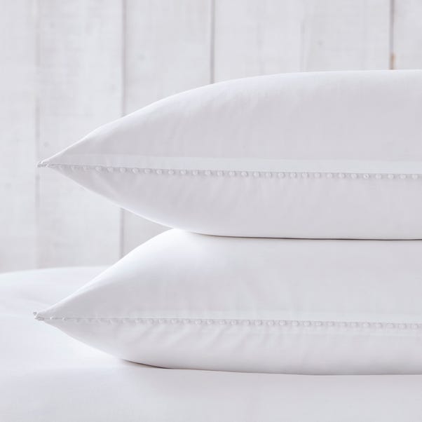 Dorma Purity Nimes 300 Thread Count Cotton Sateen Oxford Pillowcase Pair image 1 of 5