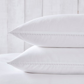 Dorma Purity Nimes 300 Thread Count Cotton Sateen Oxford Pillowcase Pair