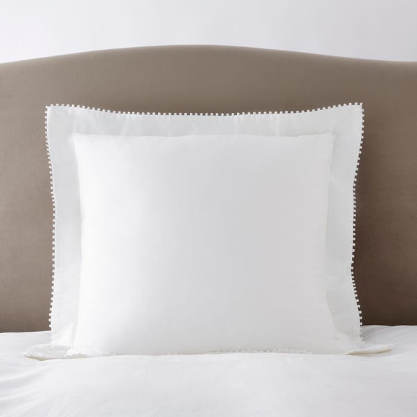 Dorma Purity Nimes 300 Thread Count Cotton Sateen Continental Square Pillowcase image 1 of 4