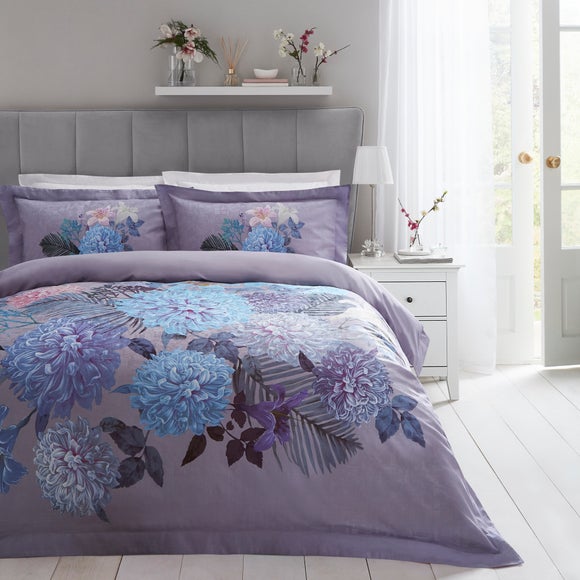 Dorma Faringdon Reversible 100 Cotton Duvet Cover And Pillowcase Set