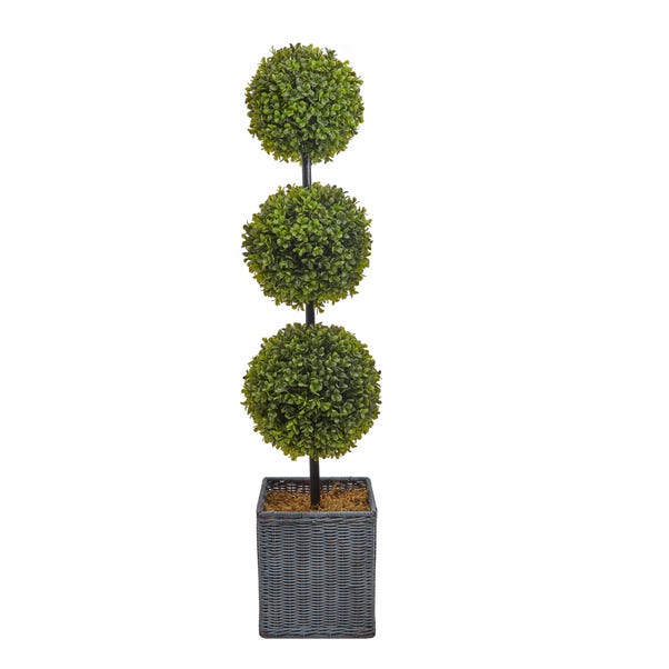 Artificial Faux Boxwood 3 Ball Topiary Tree Dunelm Artificial Faux Boxwood 3 Ball Topiary, Artificial Outdoor Topiary Trees