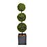 Artificial Faux Boxwood 3 Ball Topiary Tree MultiColoured