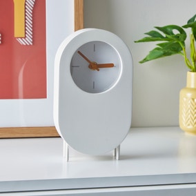 White Lozenge Clock