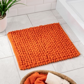 Pebble Orange Shower Mat