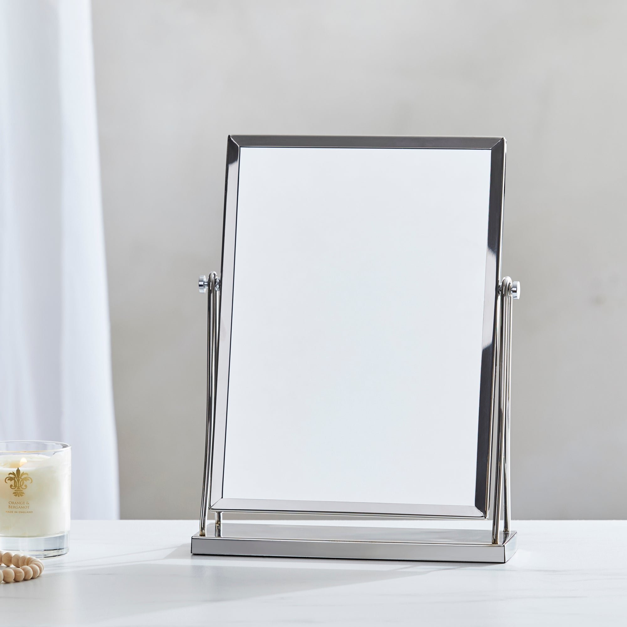 Click to view product details and reviews for Dorma Purity Dressing Table Mirror 35cm Silver Silver.
