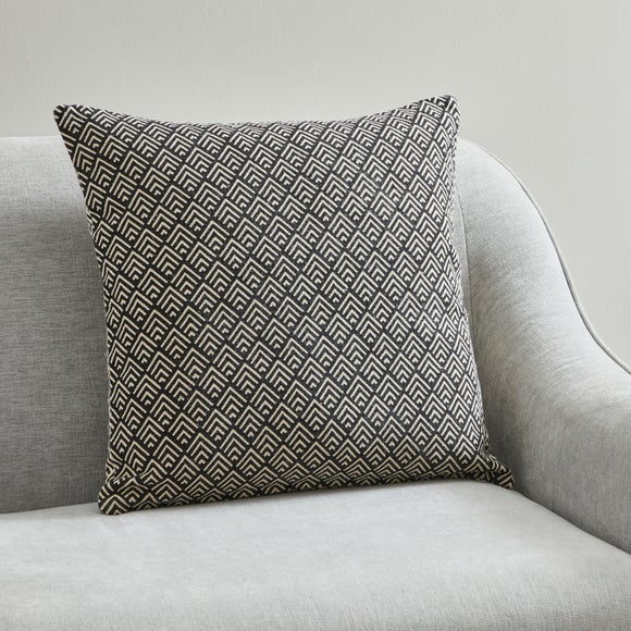 Grey chevron outlet cushion