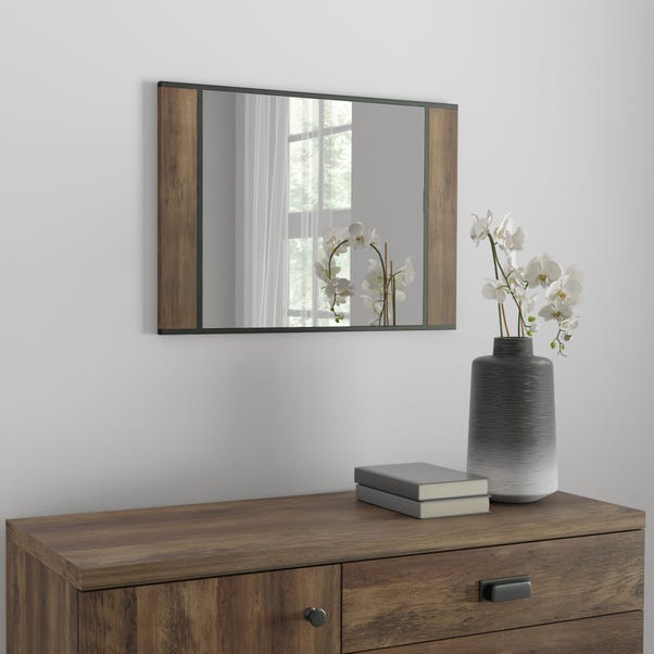 Fulton 45x60cm Wall Mirror Dark Wood (Brown) undefined