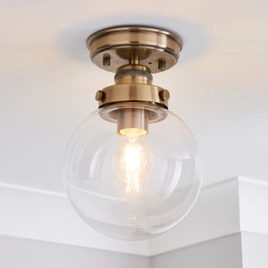 Broden Gold Bathroom Flush Ceiling Light