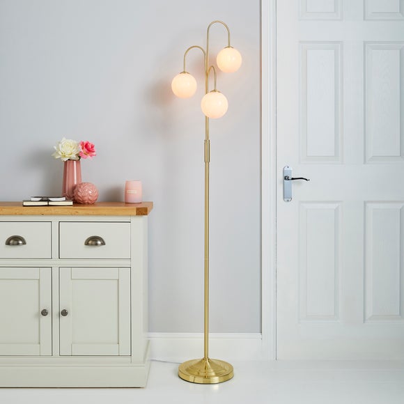 dunelm floor lamps gold