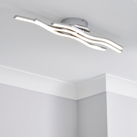 Ripple Integrated Led Bathroom Flush Ceiling Light