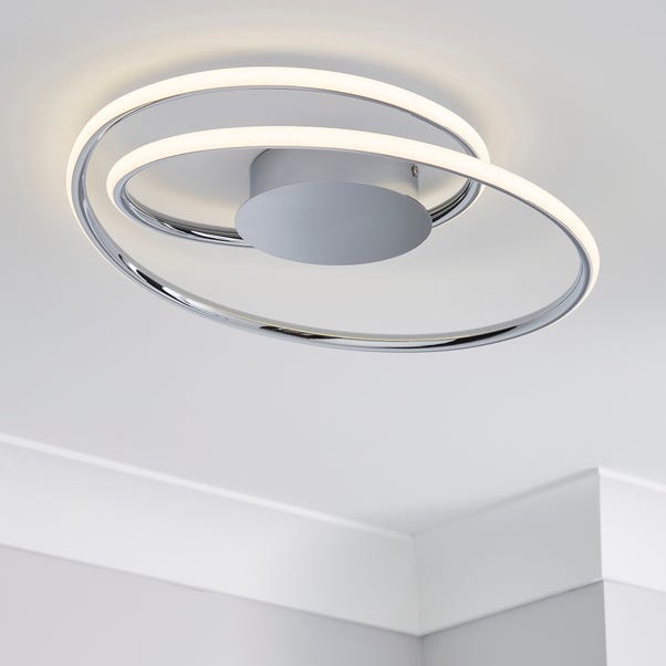 Langdon Integrated Led Bathroom Ceiling Fitting Dunelm - How To Put Spotlights In Bathroom Ceiling