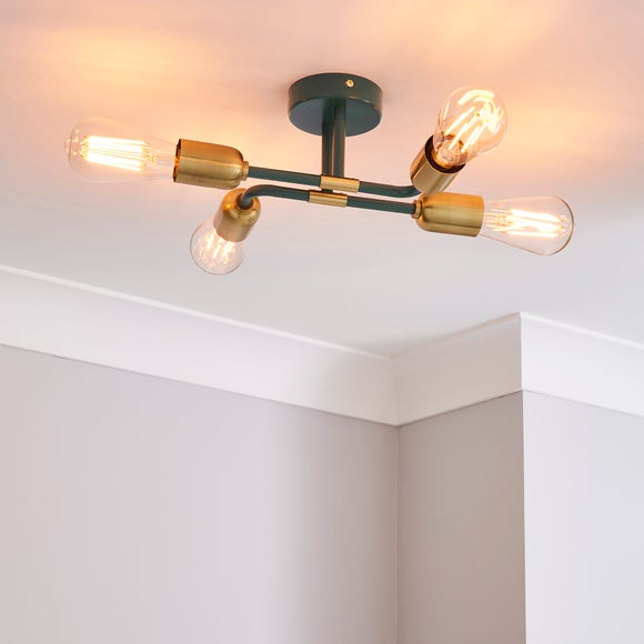 Kacy 4 Light Flush Ceiling Light