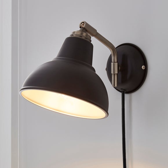 Dunelm plug deals in wall light