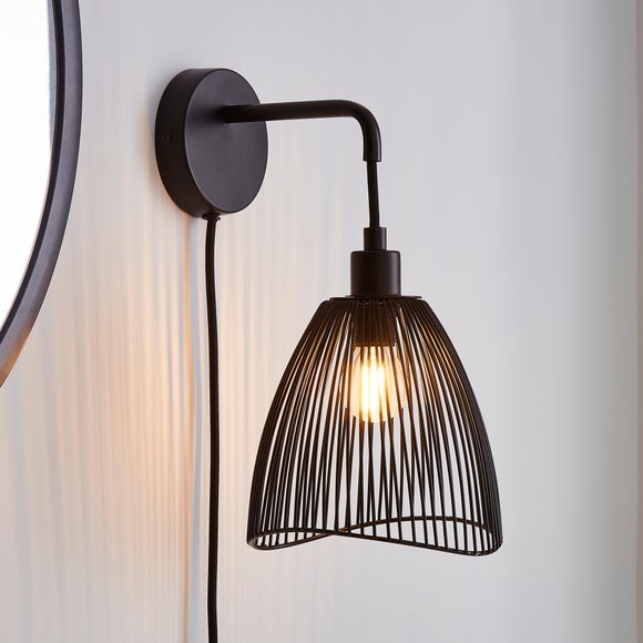 Dunelm plug deals in wall light