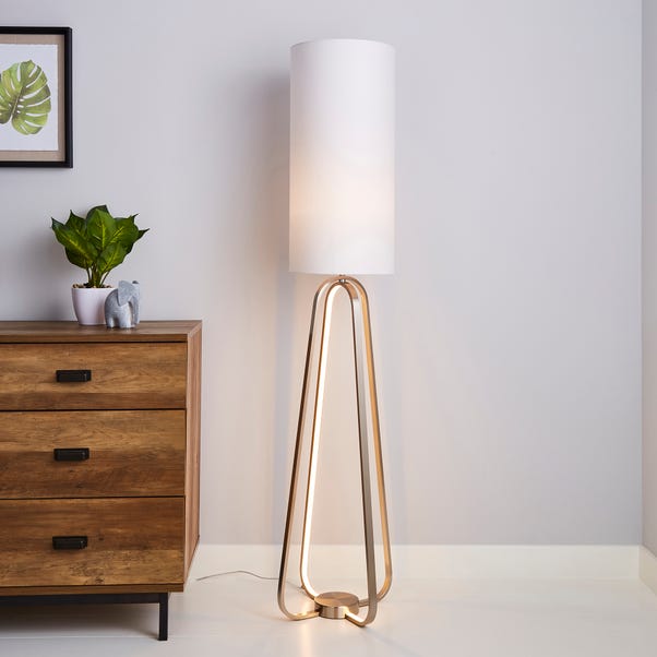 Robyn Dual Lit Integrated LED Floor Lamp White image 1 of 7