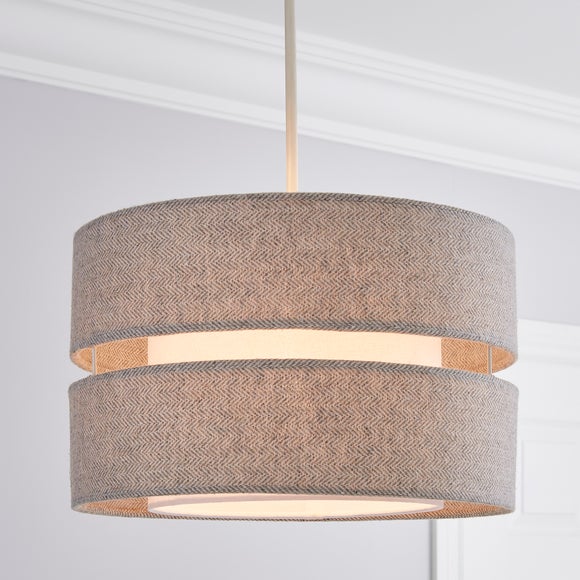 Herringbone deals lamp shade