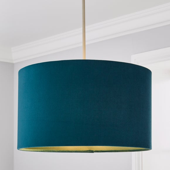 Dunelm 2024 velvet lampshade