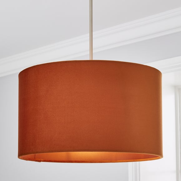 Orange shop lampshade dunelm