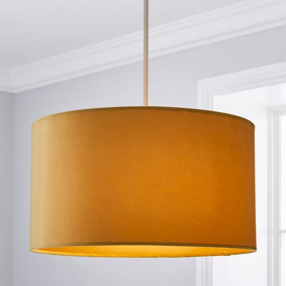 Mustard shop lampshade dunelm