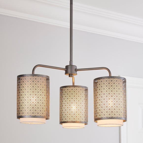 Dunelm 3 on sale light pendant