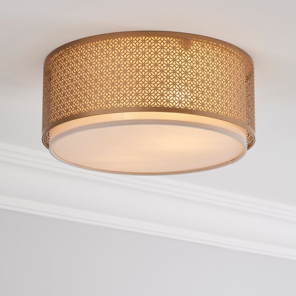 Flush store ceiling shade