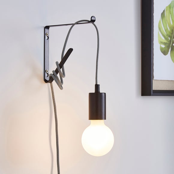 Dunelm plug deals in wall light