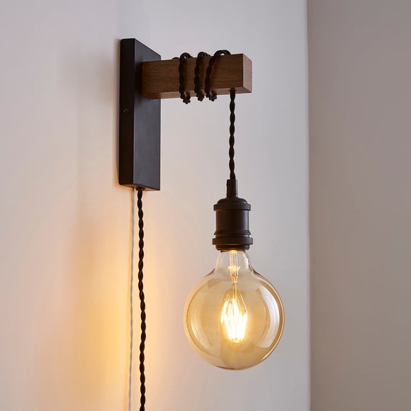 Dunelm plug deals in wall light