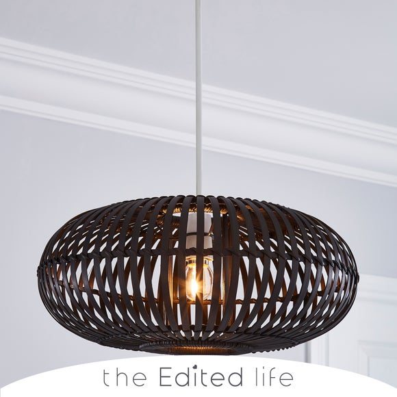 Black bamboo deals ceiling light