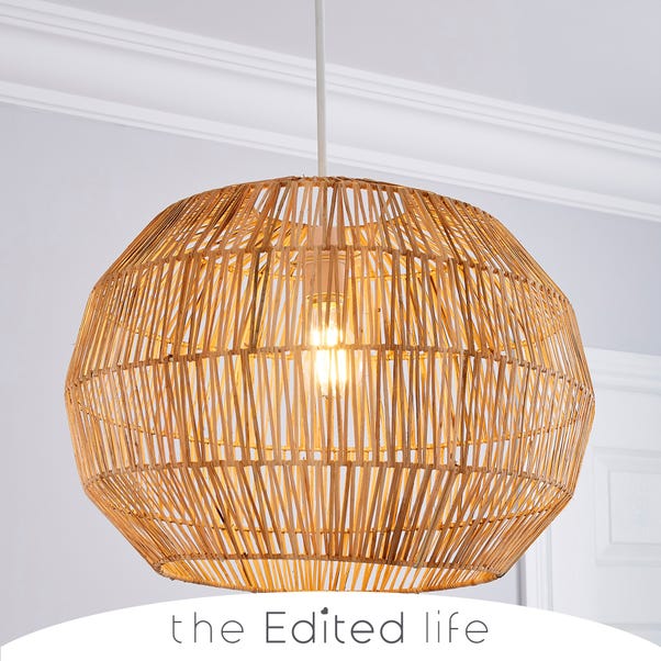 Wicker Woven Easy Fit Pendant Natural, Dunelm Red Table Lamp Shades