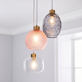 Elodie Glass Cluster Multicoloured Ceiling Fitting 