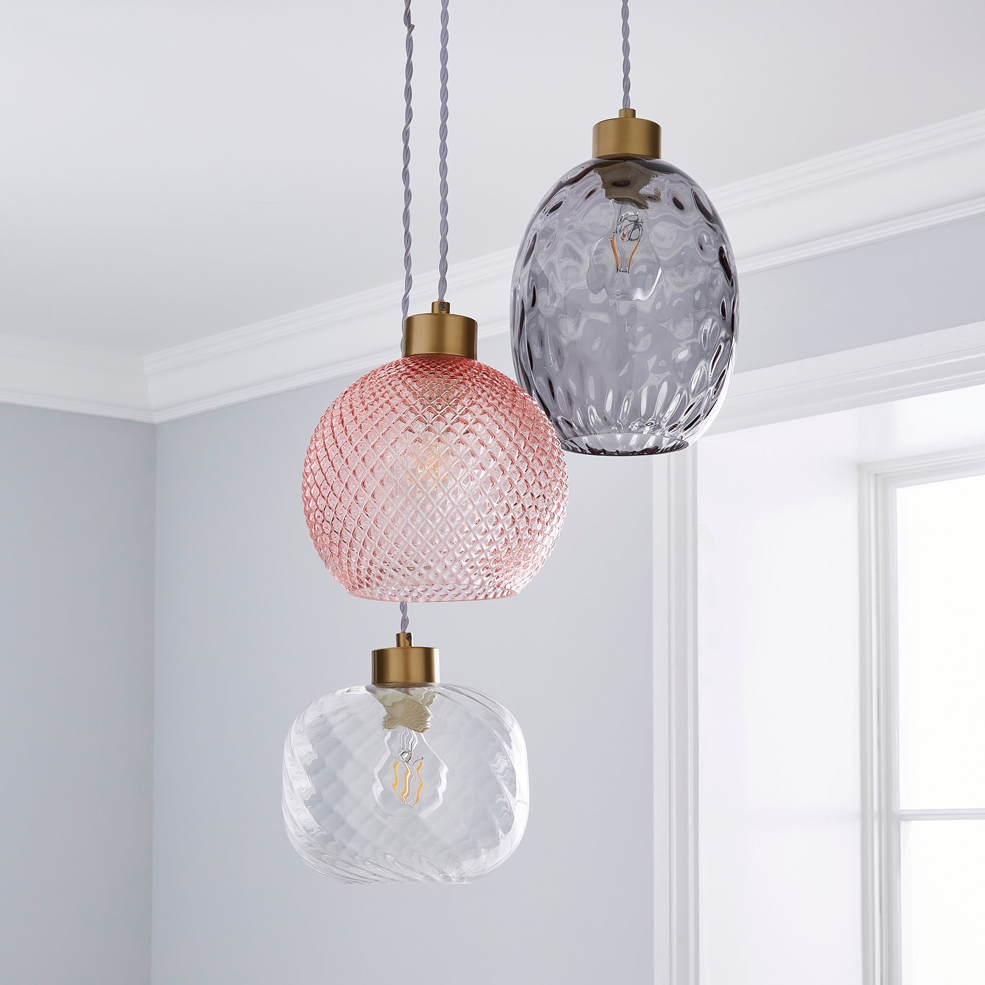 Elodie 3 Light Cluster Ceiling Fitting | Dunelm