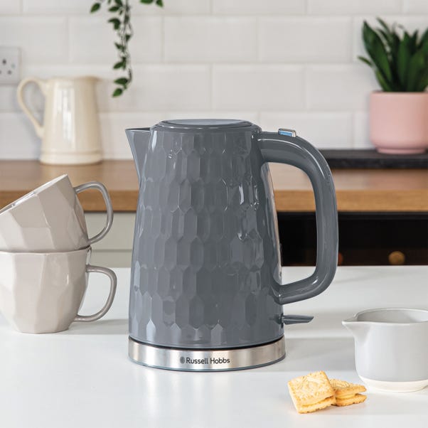 Russell Hobbs Honeycomb Kettle Grey image 1 of 10