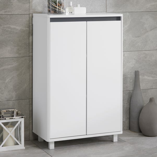 Vienna White Console Unit with Reversible 4 in 1 Colour Bar White