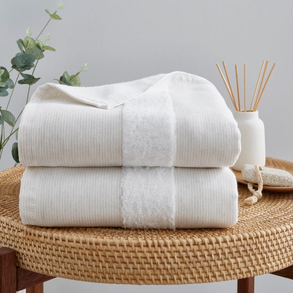 Hamam Linen Blend Bath Towel Linen Natural