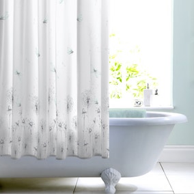 Dragonfly Mint Shower Curtain